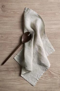Outlet Ellos Home Serviet Malva 2-pak i 100% hør Lærredsbeige