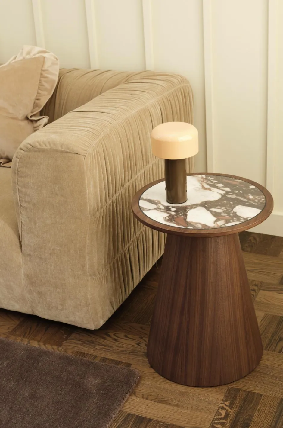 Sale Ellos Home Sidebord Tiffty Ø40 cm Brun