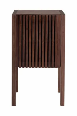 Best Ellos Home Skab / Sengebord Stripe Brun