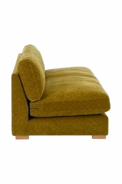 Online Ellos Home Sofa Midi 3-pers. Sennepsgul velour