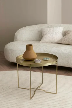 Outlet Ellos Home Sofabord George Høj, ø57 Antikmessing
