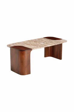 Outlet Ellos Home Sofabord Leonina 120x60 Brun/beige