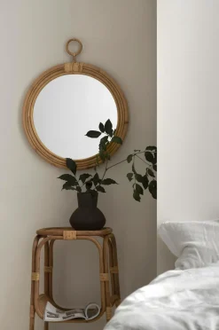 Best Ellos Home Spejl Bemore Ø 60 cm Natur