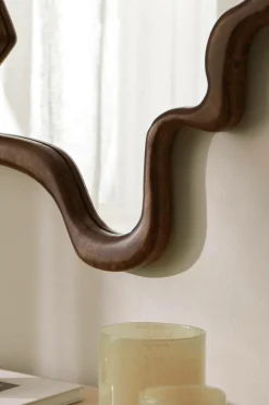 New Ellos Home Spejl Ewa Mørkebrun