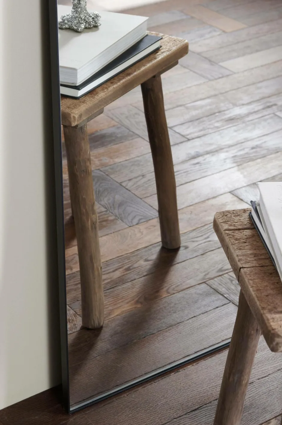 Sale Ellos Home Spejl Valv 150x50 cm Sort