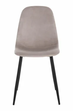 Discount Ellos Home Spisebordssæt Gilda med 1 bord og 8 stole Brun bord / beige stole