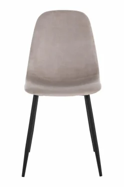 Discount Ellos Home Spisebordssæt Gilda med 1 bord og 4 stole Brunt bord/beige stole