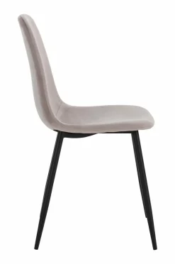 Discount Ellos Home Spisebordssæt Gilda med 1 bord og 4 stole Brunt bord/beige stole