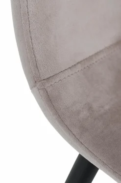 Discount Ellos Home Spisebordssæt Gilda med 1 bord og 4 stole Brunt bord/beige stole