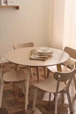 Discount Ellos Home Spisegruppe Ridney med 1 bord + 4 stole Vitlaserad