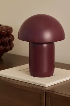 Outlet Ellos Home Ted genopladelig bordlampe Winered