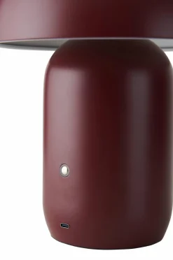 Outlet Ellos Home Ted genopladelig bordlampe Winered