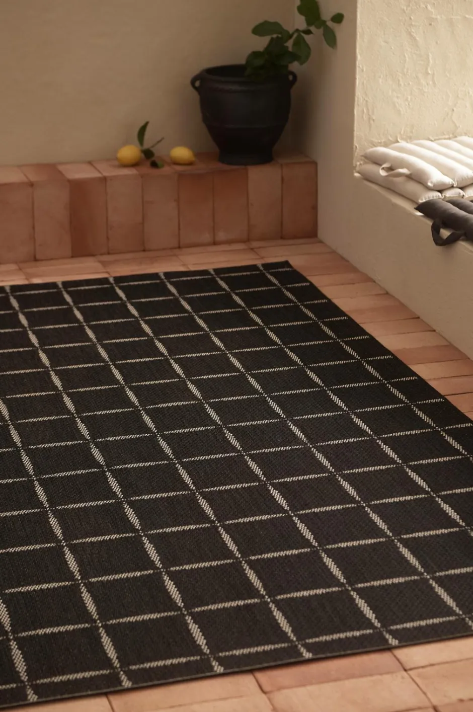 Best Ellos Home Udendørs tæppe Caorle Sort