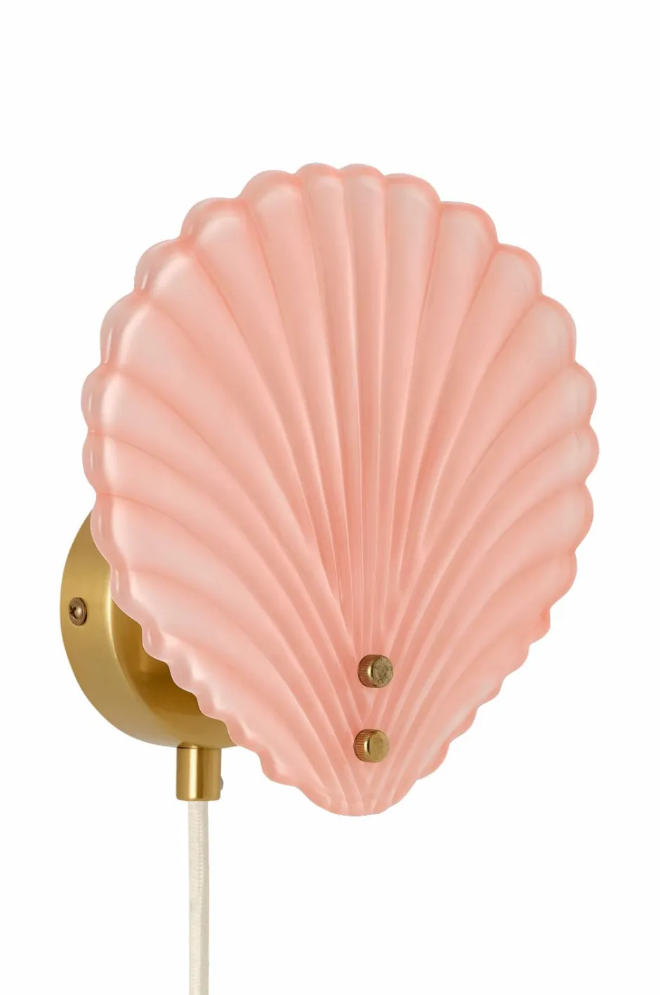 Best Ellos Home Væglampe Shella Rosa/messing