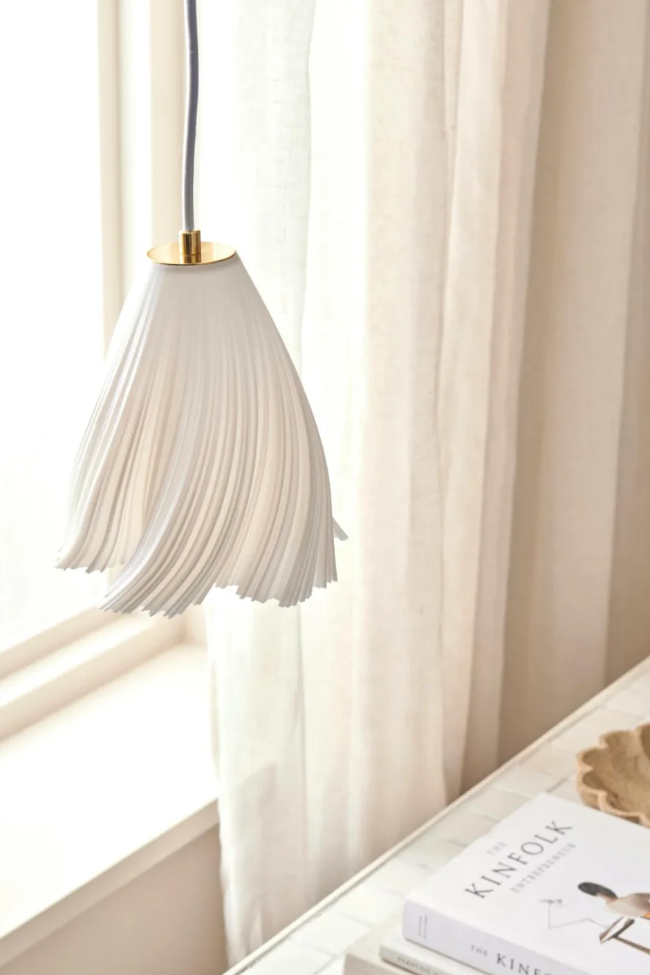 Discount Ellos Home Vindueslampe Swirl Hvid