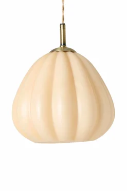 Best Ellos Home Vindueslampe Elba Painting shiny beige glass+antique gold iron