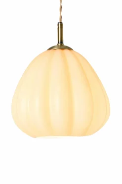 Best Ellos Home Vindueslampe Elba Painting shiny beige glass+antique gold iron