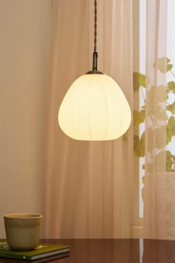 Best Ellos Home Vindueslampe Elba Painting shiny beige glass+antique gold iron