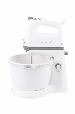 Clearance Emerio Elektrisk piskeris med skål Hvid