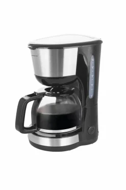 Sale Emerio Kaffemaskine 1000Watt 1,25 l rustfri Black/metal