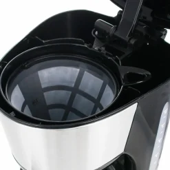 Sale Emerio Kaffemaskine 1000Watt 1,25 l rustfri Black/metal