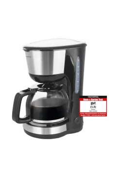 Sale Emerio Kaffemaskine 1000Watt 1,25 l rustfri Black/metal