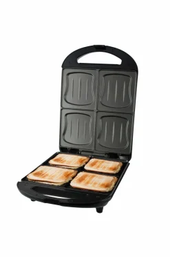 Best Emerio Sandwichtoaster, 4 skiver XXL Black