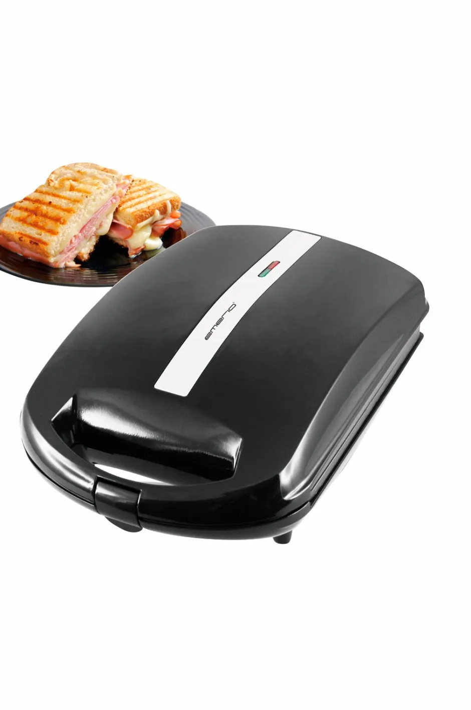 Best Emerio Sandwichtoaster, 4 skiver XXL Black