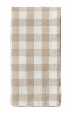 Discount ERNST Serviet Tern Beige/hvid ternet