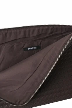 Sale Gina Tricot Computertaske Braided Laptop Case Brun