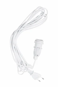 Discount Globen Lighting Ledningssæt E14 3,5 m Hvid
