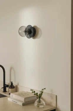 Best Globen Lighting Væglampe/Plafond Art Deco IP44 Black/smoke