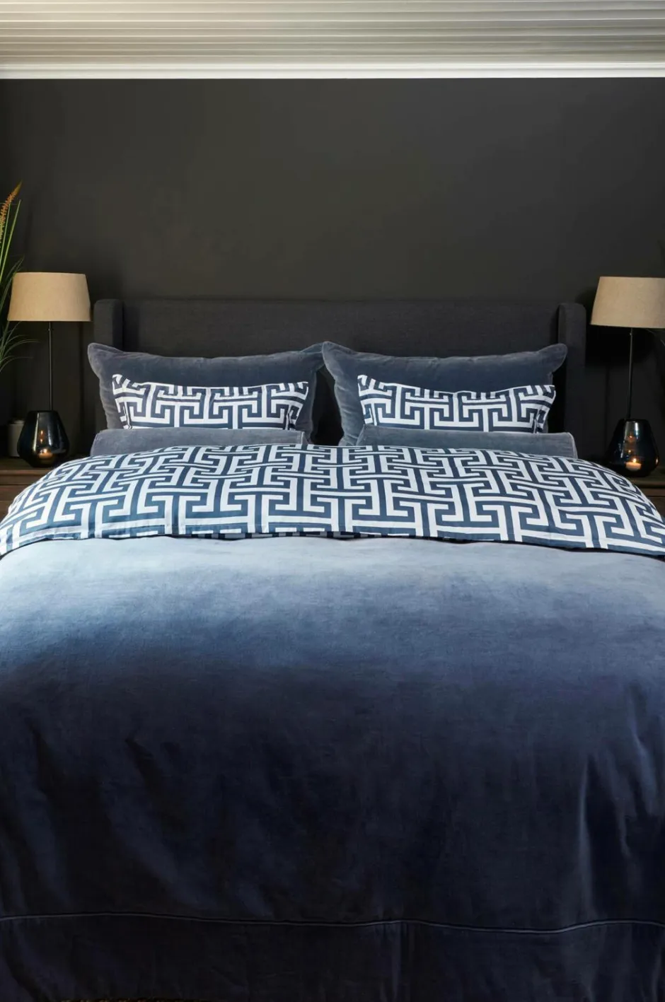 Outlet Halvor Bakke Sengetæppe Wellington Vintage Indigo