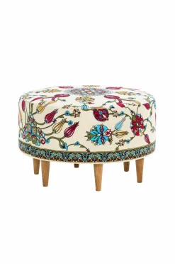Best Hanah Home Puf Theo Hvid/Blå/Rød/Gul/GrønEg