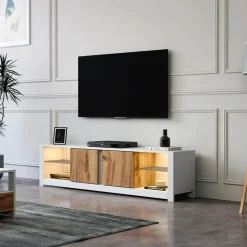 Best Hanah Home TV-bænk Lina Hvid/eg
