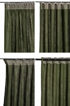 Online Hasta Gardin Lina 132x250 Mørkegrøn
