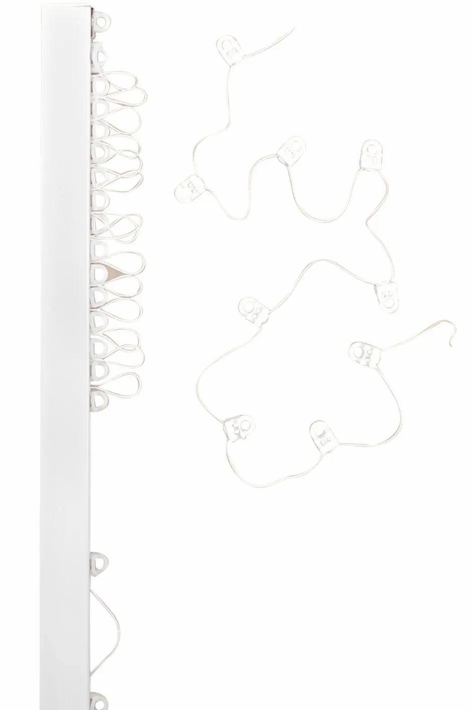 Best Hasta Gardinskinne Alex Wave 250 cm Hvid