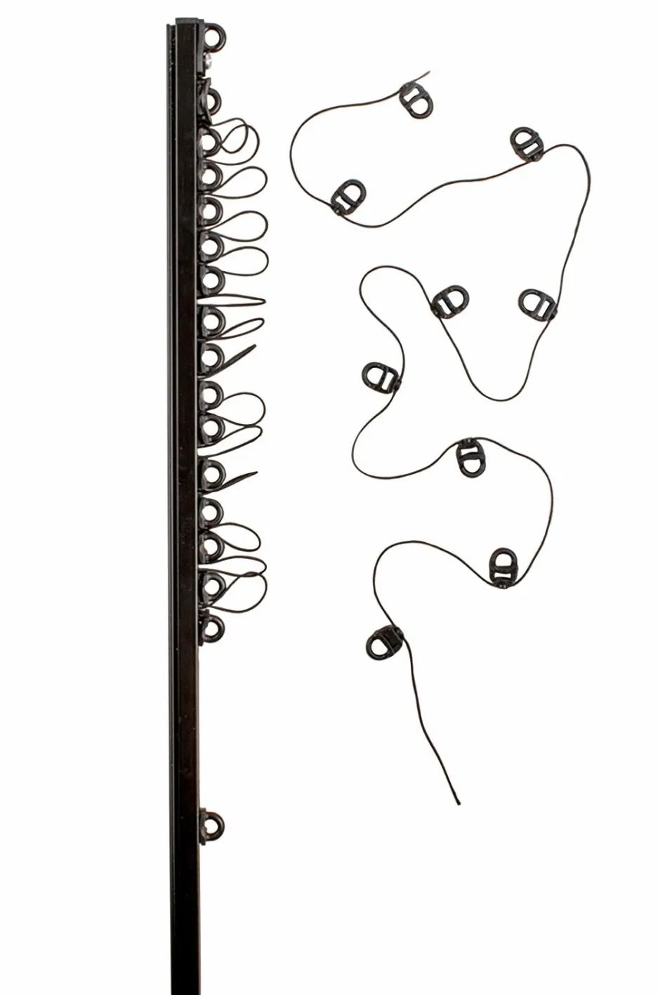 Best Hasta Gardinskinne U Wave 200 cm Sort