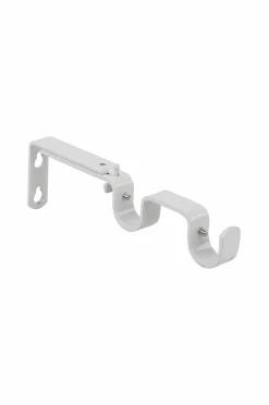 Hasta Gardinstangbeslag dobbelt 16/19 mm Hvid
