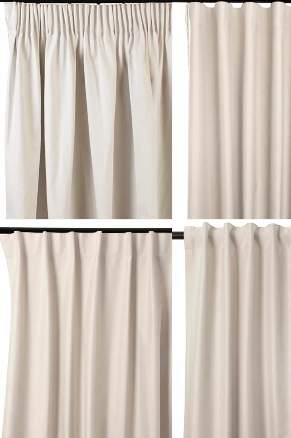 Clearance Hasta Mørklægningsgardin Extra Wide Nova, 268x280 cm Beige
