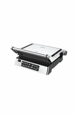 Outlet Haws Bordgrill / Panini-grill med digitalt termometer 2000W Sølv