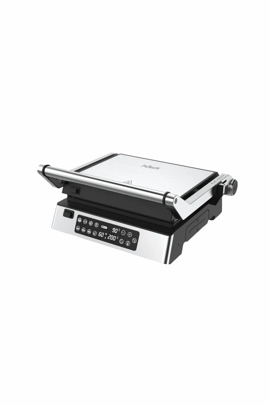 Outlet Haws Bordgrill / Panini-grill med digitalt termometer 2000W Sølv