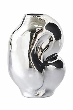 New HKliving Gleam Glass lille vase krom