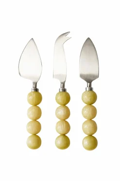 Sale HKliving Osteknive Lemon (sæt med 3) Citron