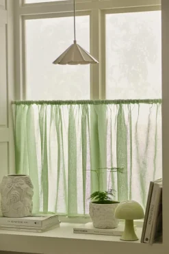 Clearance &Home Café-gardin Mila Lysegrøn