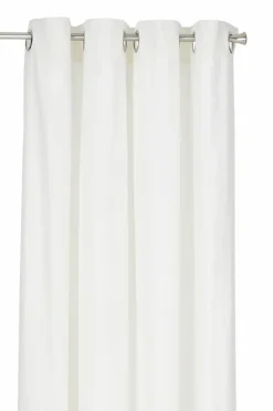 Clearance &Home Gardin med ringe i halvpanama 2-pak Offwhite