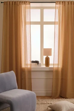 Discount &Home Gardinlængde med multibånd Mila 2-pak Rustbeige