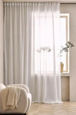 Discount &Home Gardinlængde med multibånd Dani 1 stk hvid Unico/hvid hvid