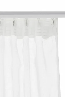 Discount &Home Gardinlængde med multibånd Dani 1 stk hvid Unico/hvid hvid