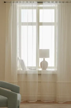 Sale &Home Multibåndsgardin Delilah 2-pak Cremet hvid